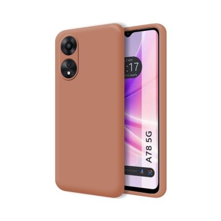 Funda Silicona Líquida Ultra Suave para Oppo A78 5G color Rosa