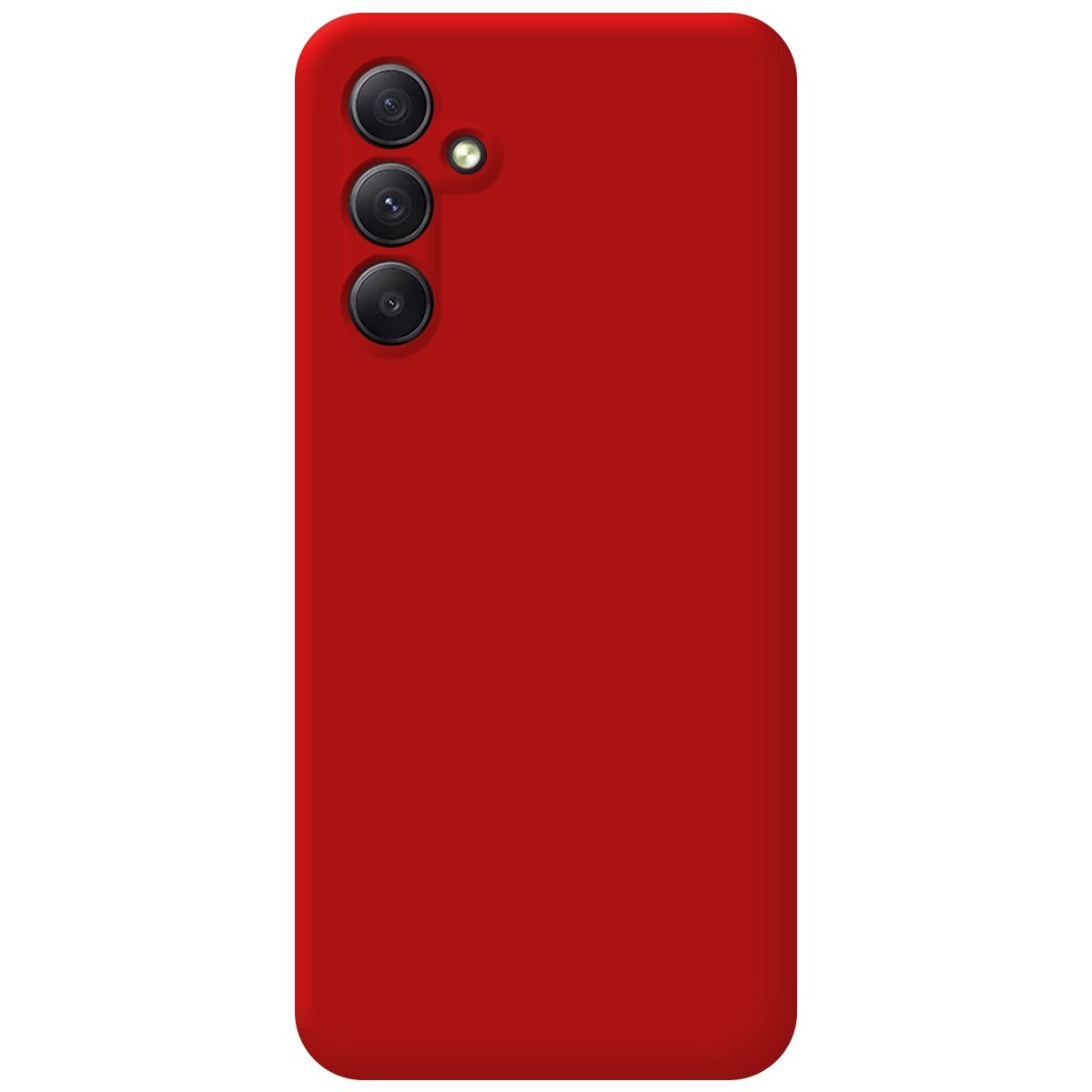 Funda Silicona Líquida Ultra Suave para Samsung Galaxy A14 4G / 5G color Roja