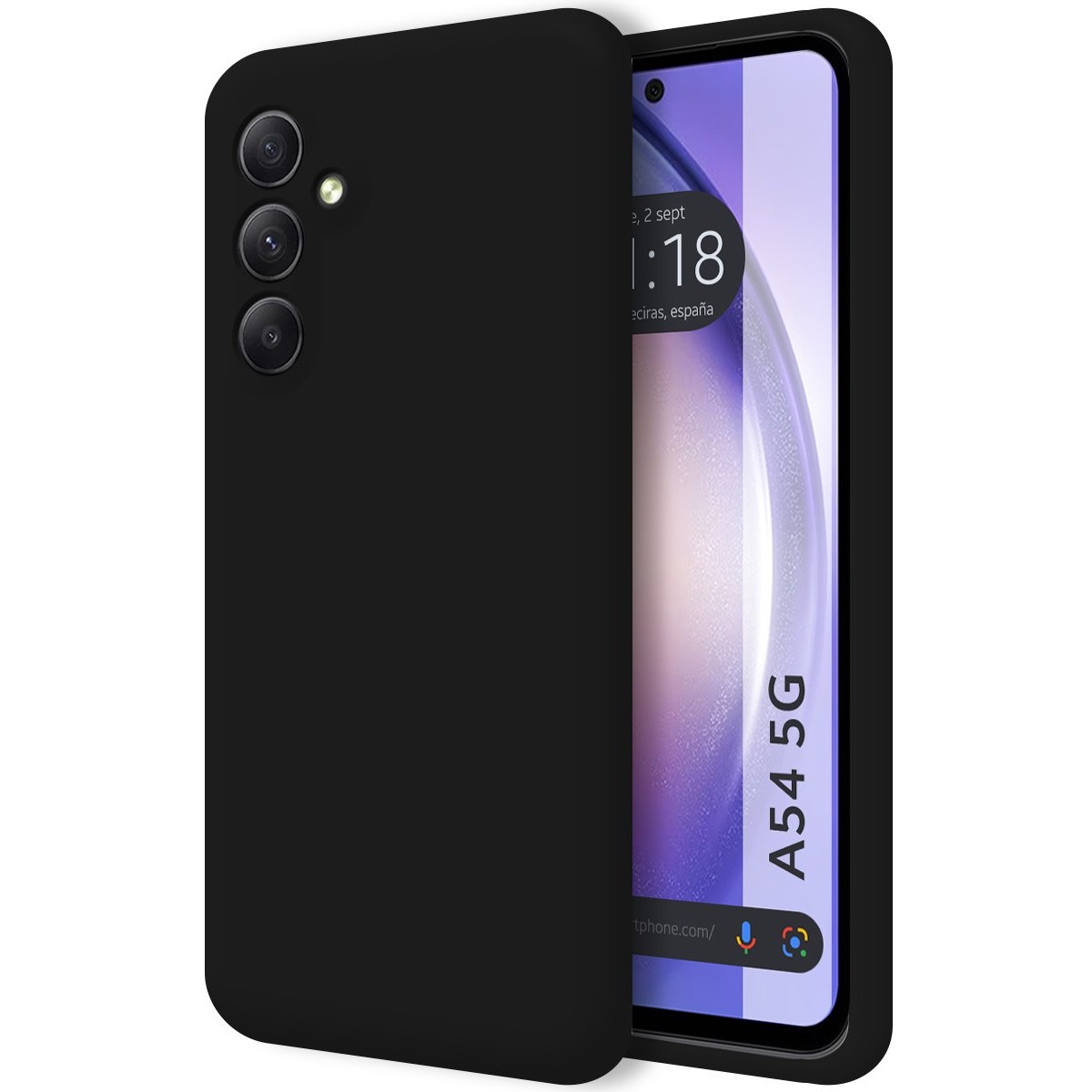 Samsung Galaxy A54 5G Funda Gel Tpu Silicona Líquida Negra