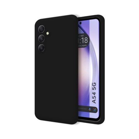 Funda Silicona Líquida Ultra Suave para Samsung Galaxy A54 5G color Negra