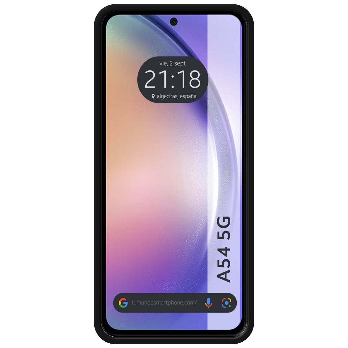Funda Silicona Líquida Ultra Suave para Samsung Galaxy A54 5G color Negra