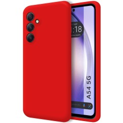 Funda Silicona Líquida Ultra Suave para Samsung Galaxy A54 5G color Roja