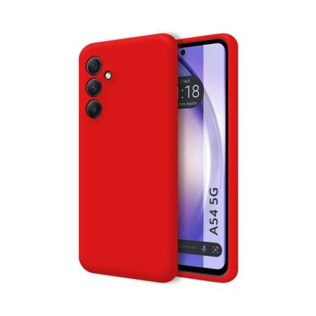 Funda Silicona Líquida Ultra Suave para Samsung Galaxy A54 5G color Roja