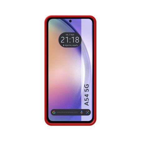 Funda Silicona Líquida Ultra Suave para Samsung Galaxy A54 5G color Roja