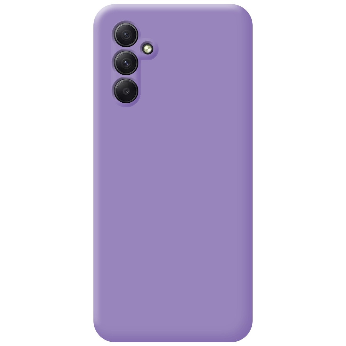 Funda Silicona Líquida Ultra Suave para Samsung Galaxy A34 5G color Morada