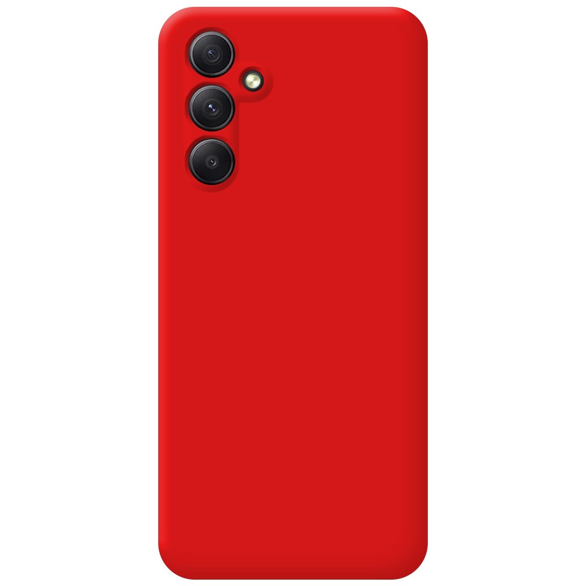 Funda Silicona Líquida Ultra Suave para Samsung Galaxy A34 5G color Roja
