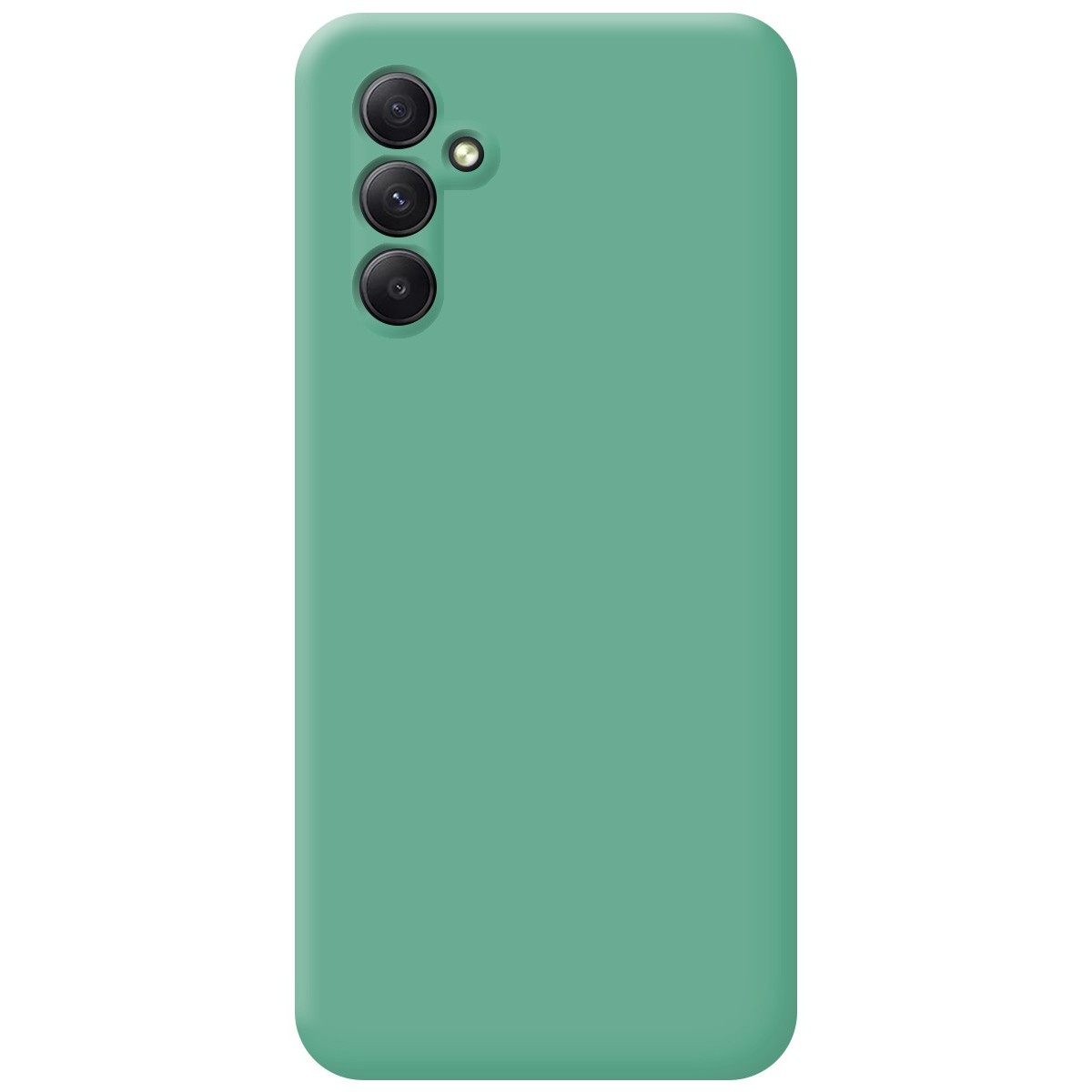 Funda Silicona Líquida Ultra Suave para Samsung Galaxy A34 5G color Verde