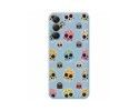 Funda Silicona Líquida Azul para Samsung Galaxy A14 4G / 5G diseño Catrina Dibujos