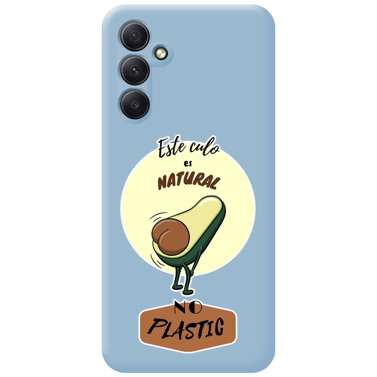 Funda Silicona Líquida Azul para Samsung Galaxy A14 4G / 5G diseño Culo Natural Dibujos