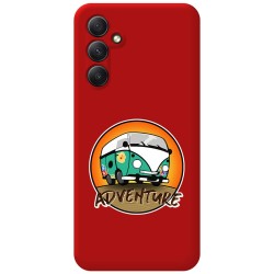 Funda Silicona Líquida Roja para Samsung Galaxy A14 4G / 5G diseño Adventure Dibujos