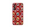 Funda Silicona Líquida Roja para Samsung Galaxy A14 4G / 5G diseño Catrina Dibujos