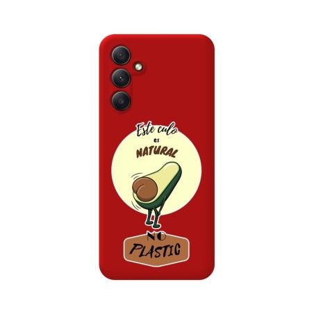 Funda Silicona Líquida Roja para Samsung Galaxy A14 4G / 5G diseño Culo Natural Dibujos