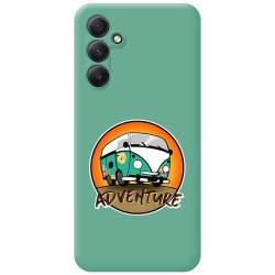 Funda Silicona Líquida Verde para Samsung Galaxy A14 4G / 5G diseño Adventure Dibujos