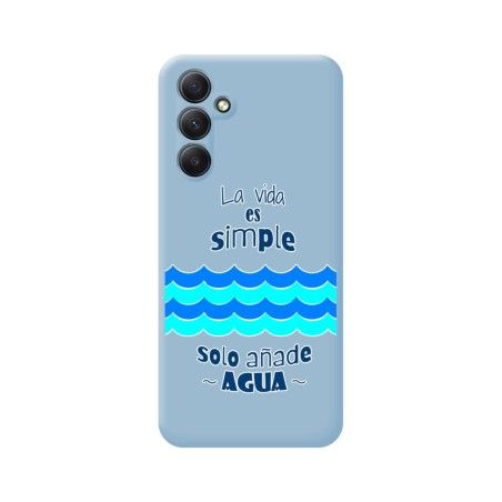 Funda Silicona Líquida Azul para Samsung Galaxy A54 5G diseño Agua Dibujos