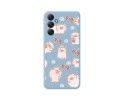 Funda Silicona Líquida Azul para Samsung Galaxy A54 5G diseño Cerdos Dibujos