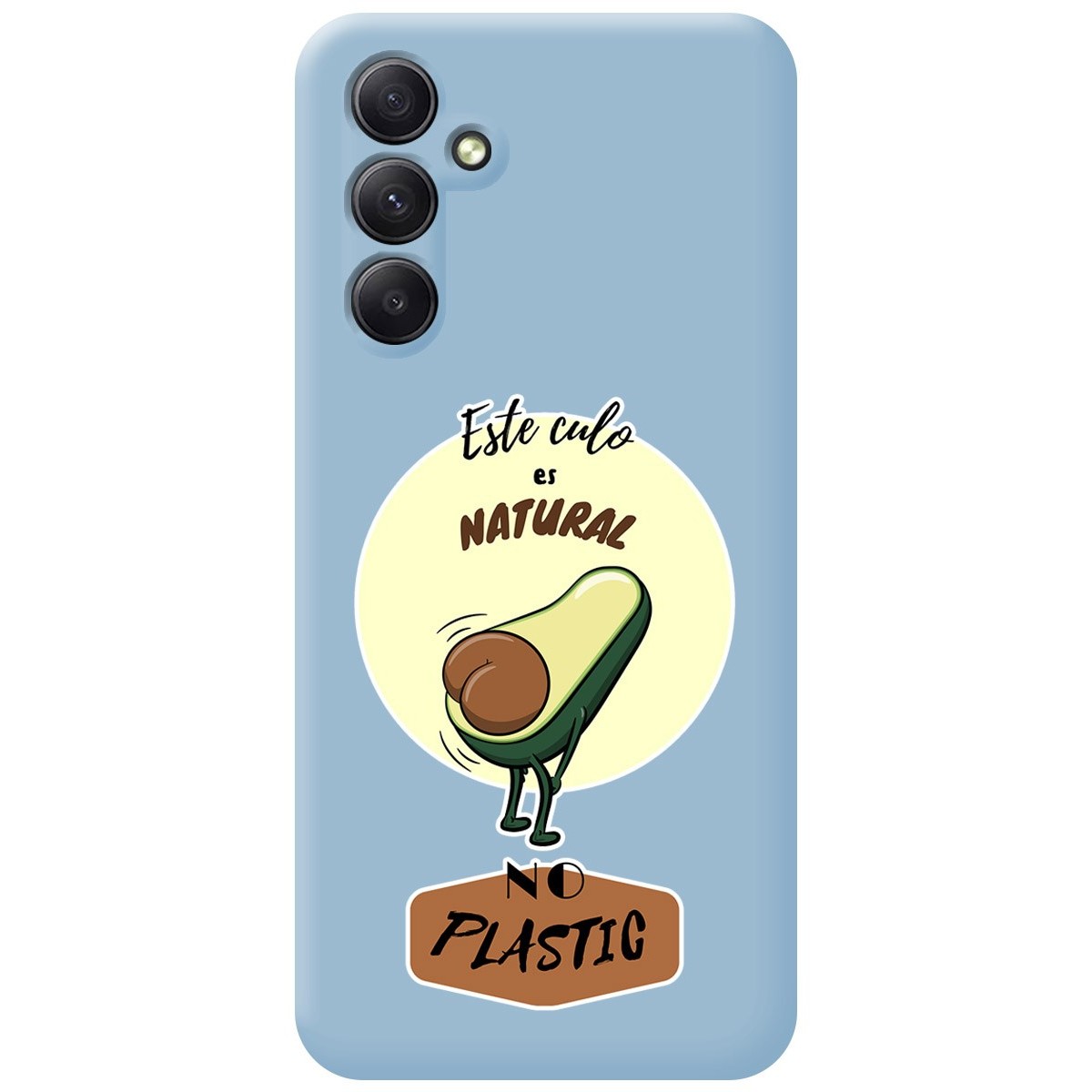 Funda Silicona Líquida Azul para Samsung Galaxy A54 5G diseño Culo Natural Dibujos