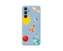 Funda Silicona Líquida Azul para Samsung Galaxy A54 5G diseño Espacio Dibujos