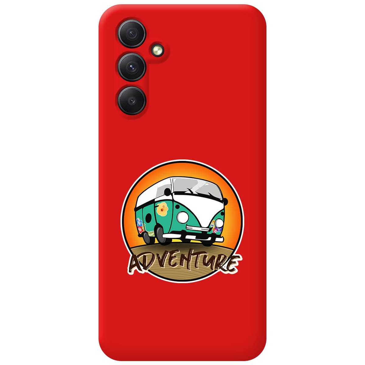 Funda Silicona Líquida Roja para Samsung Galaxy A54 5G diseño Adventure Dibujos