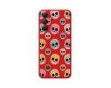 Funda Silicona Líquida Roja para Samsung Galaxy A54 5G diseño Catrina Dibujos