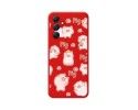 Funda Silicona Líquida Roja para Samsung Galaxy A54 5G diseño Cerdos Dibujos