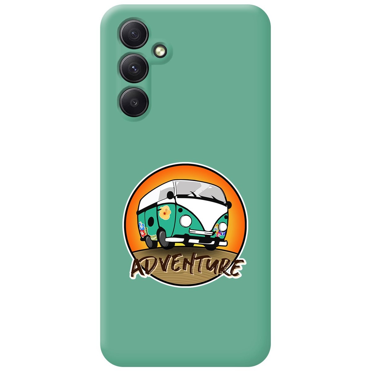 Funda Silicona Líquida Verde para Samsung Galaxy A54 5G diseño Adventure Dibujos
