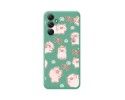 Funda Silicona Líquida Verde para Samsung Galaxy A54 5G diseño Cerdos Dibujos