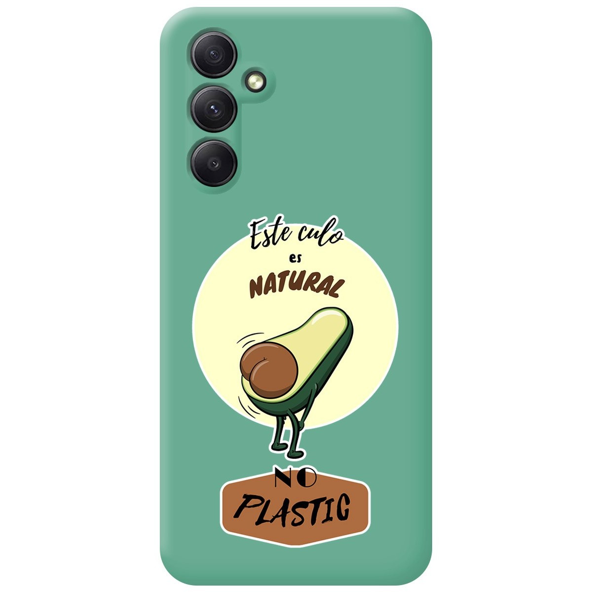 Funda Silicona Líquida Verde para Samsung Galaxy A54 5G diseño Culo Natural Dibujos
