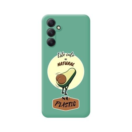 Funda Silicona Líquida Verde para Samsung Galaxy A54 5G diseño Culo Natural Dibujos