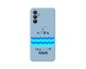 Funda Silicona Líquida Azul para Samsung Galaxy A34 5G diseño Agua Dibujos