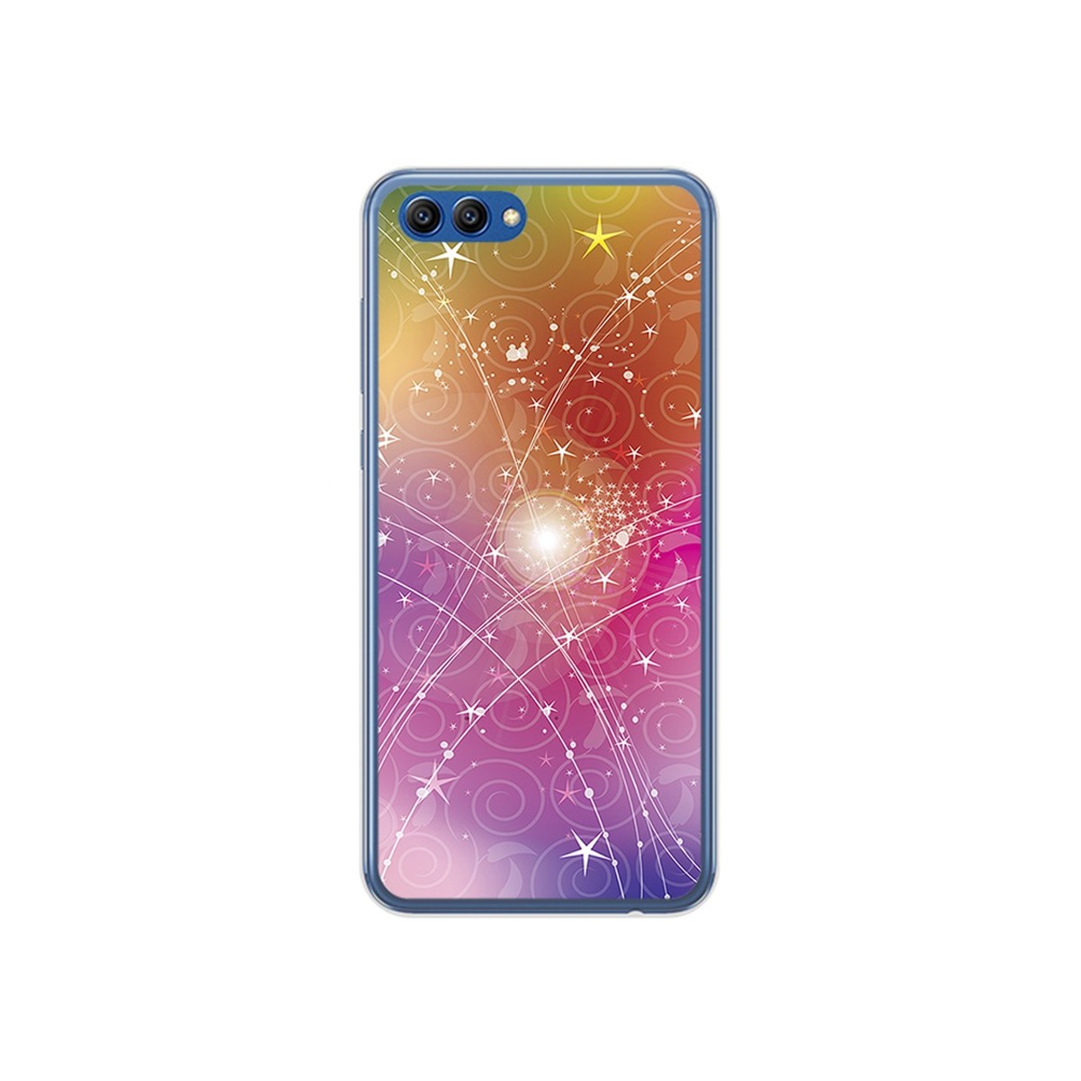Funda Gel Tpu para Huawei Honor View 10 Diseño Abstracto Dibujos