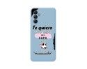 Funda Silicona Líquida Azul para Samsung Galaxy A34 5G diseño Vaca Dibujos
