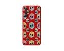 Funda Silicona Líquida Roja para Samsung Galaxy A34 5G diseño Catrina Dibujos