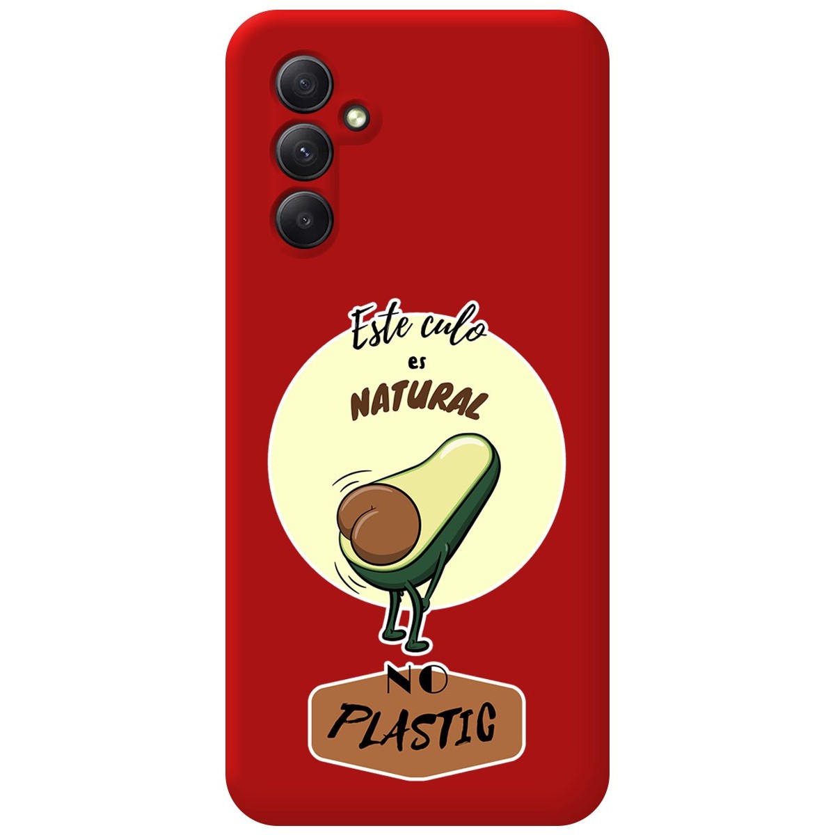 Funda Silicona Líquida Roja para Samsung Galaxy A34 5G diseño Culo Natural Dibujos