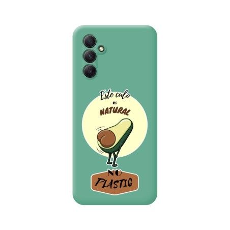 Funda Silicona Líquida Verde para Samsung Galaxy A34 5G diseño Culo Natural Dibujos