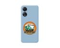 Funda Silicona Líquida Azul para Oppo A78 5G diseño Adventure Dibujos
