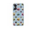 Funda Silicona Líquida Azul para Oppo A78 5G diseño Catrina Dibujos