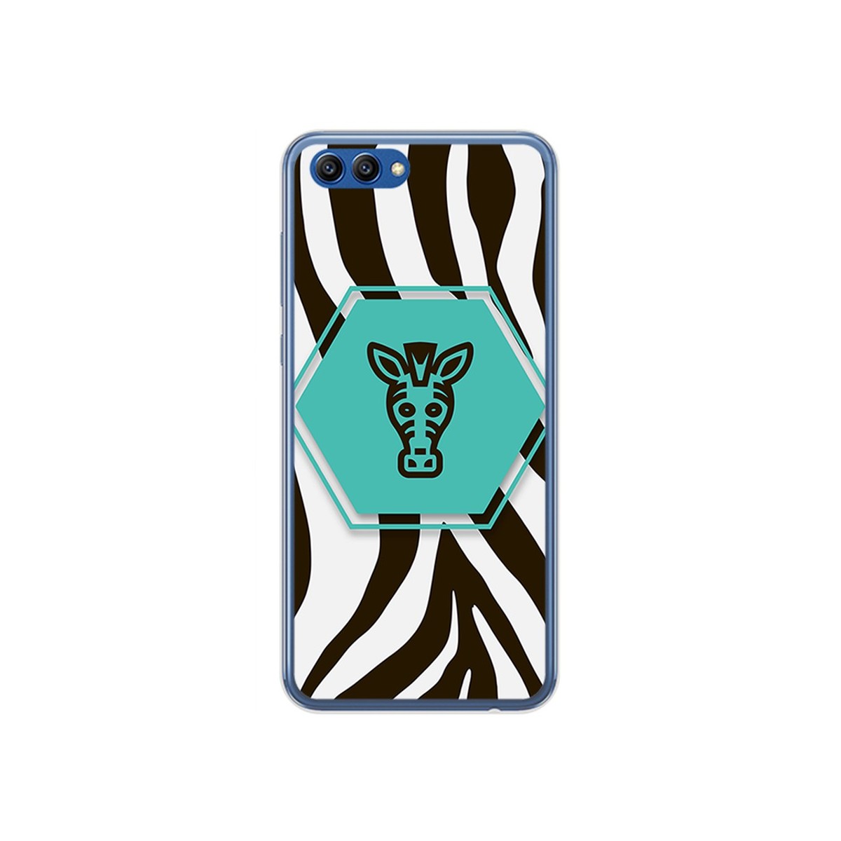 Funda Gel Tpu para Huawei Honor View 10 Diseño Cebra Dibujos