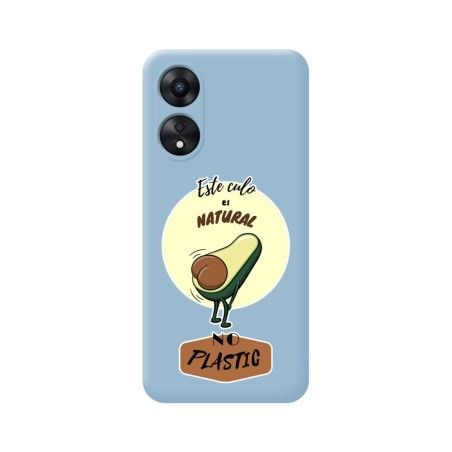 Funda Silicona Líquida Azul para Oppo A78 5G diseño Culo Natural Dibujos