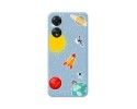 Funda Silicona Líquida Azul para Oppo A78 5G diseño Espacio Dibujos
