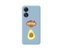 Funda Silicona Líquida Azul para Oppo A78 5G diseño Vegan Life Dibujos