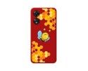 Funda Silicona Líquida Roja para Oppo A78 5G diseño Abeja Dibujos