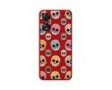 Funda Silicona Líquida Roja para Oppo A78 5G diseño Catrina Dibujos