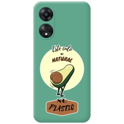 Funda Silicona Líquida Verde para Oppo A78 5G diseño Culo Natural Dibujos