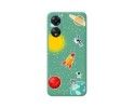 Funda Silicona Líquida Verde para Oppo A78 5G diseño Espacio Dibujos
