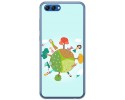 Funda Gel Tpu para Huawei Honor View 10 Diseño Familia Dibujos