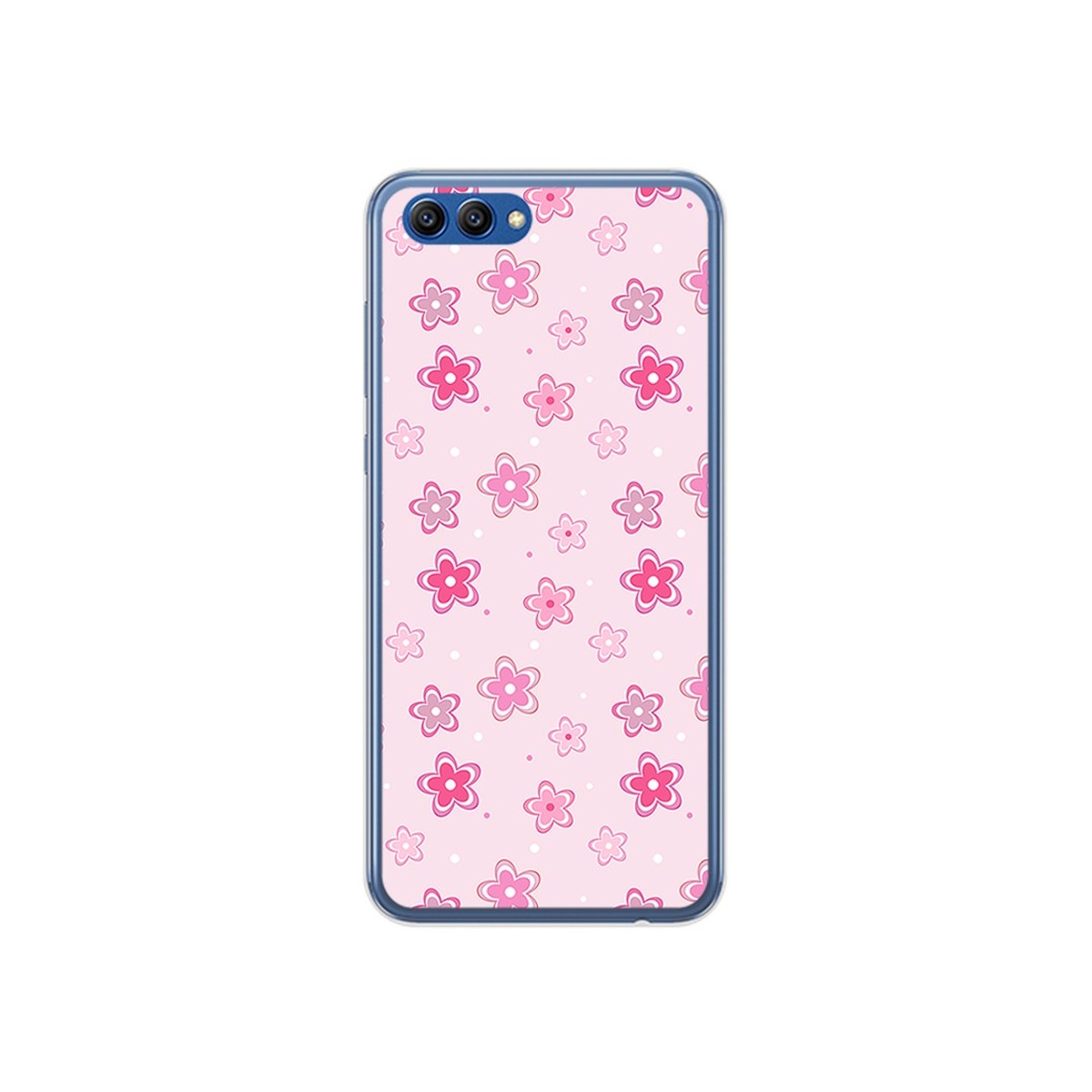 Funda Gel Tpu para Huawei Honor View 10 Diseño Flores Dibujos