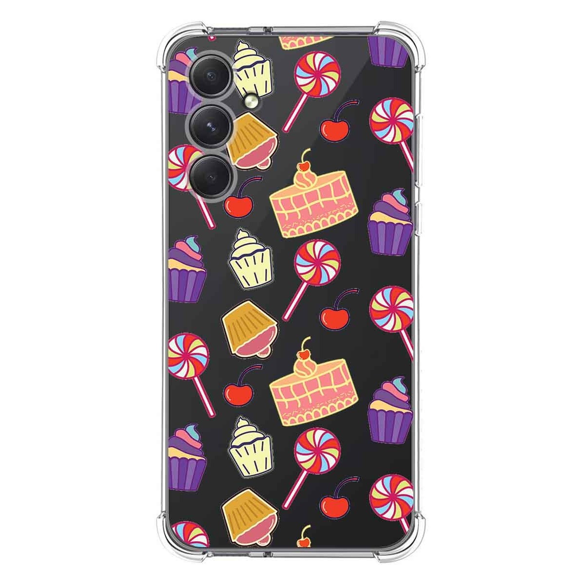 Funda Silicona Antigolpes para Samsung Galaxy A54 5G diseño Dulces 01 Dibujos