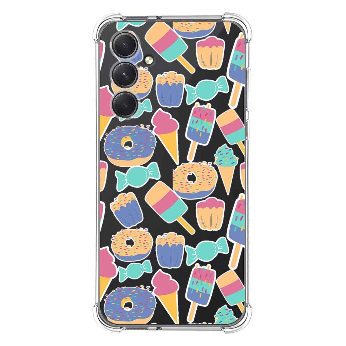 Funda Silicona Antigolpes para Samsung Galaxy A54 5G diseño Dulces 02 Dibujos