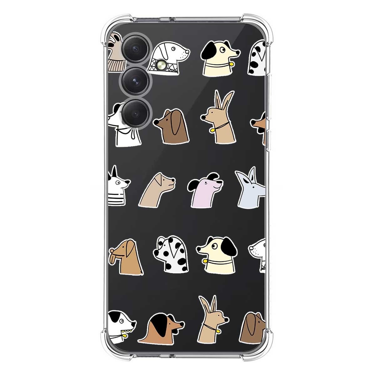 Funda Silicona Antigolpes para Samsung Galaxy A54 5G diseño Perros Dibujos
