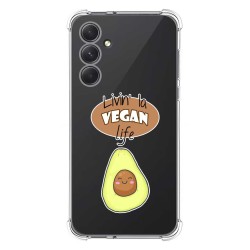Funda Silicona Antigolpes para Samsung Galaxy A54 5G diseño Vegan Life Dibujos
